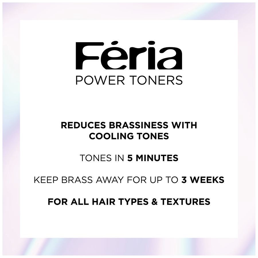 slide 5 of 5, L'Oréal Long Lasting Anti Brass Toner, Vegan Formula, No Ammonia, 1 ct