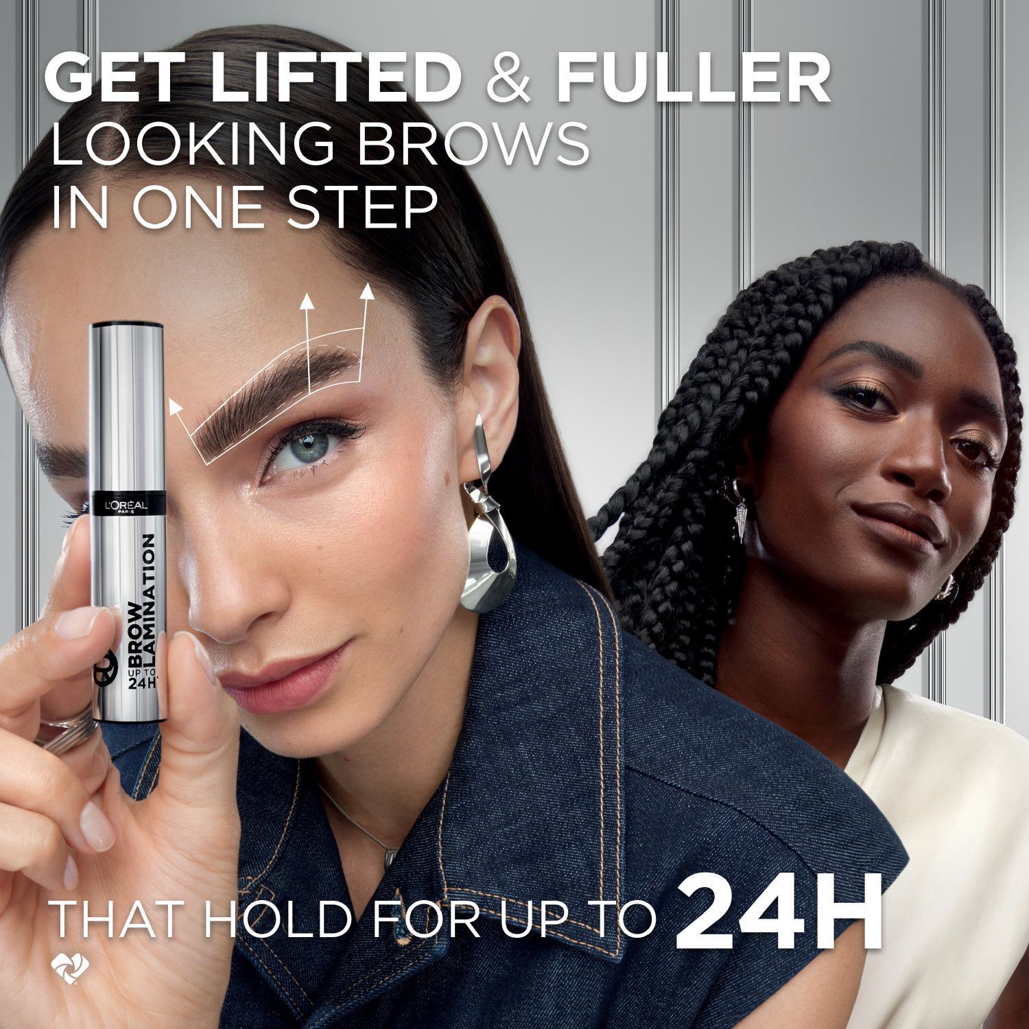 slide 4 of 8, L'Oréal Infallible 0.0 Gel Transparent Brow Lamination 0.16 fl oz, 0.16 oz