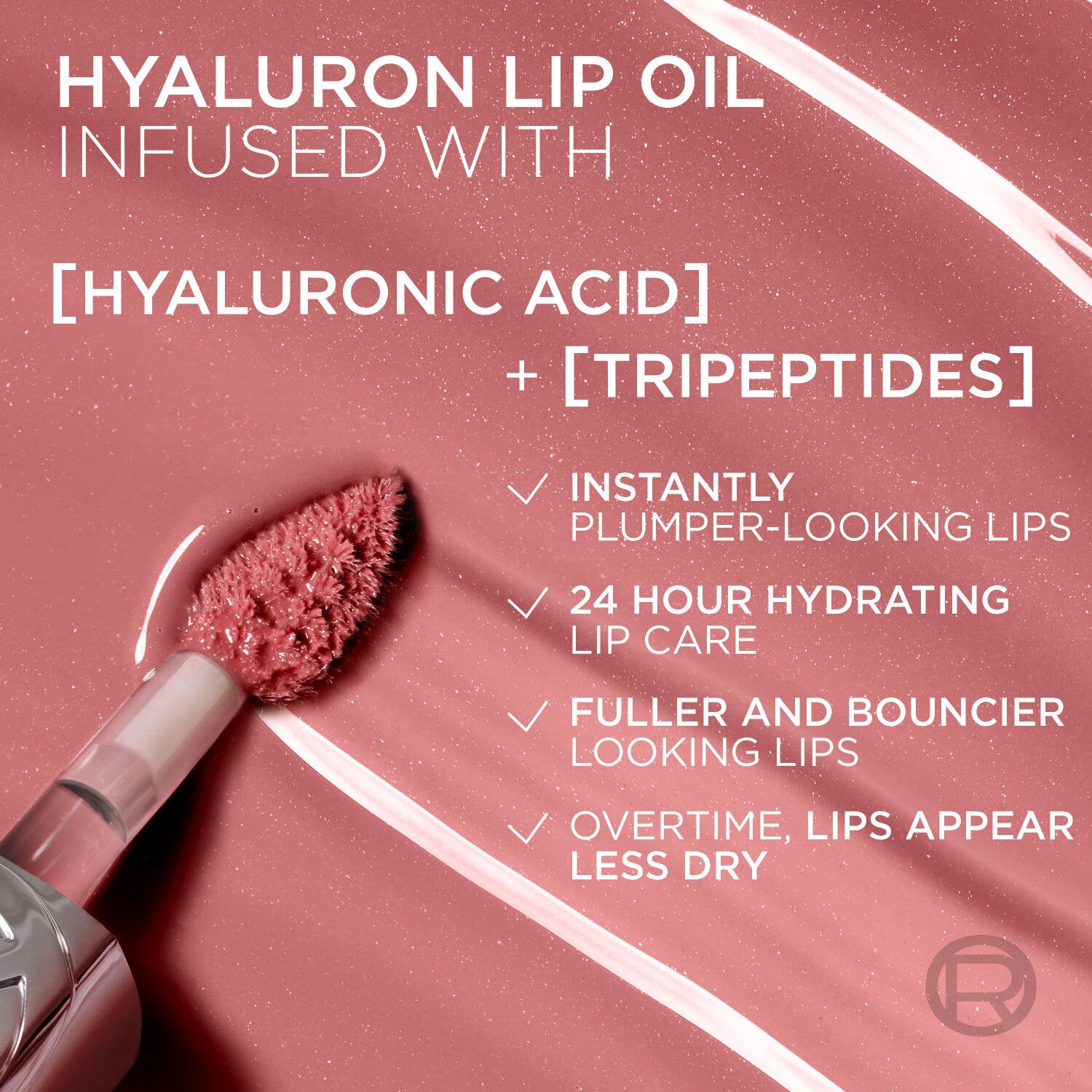 slide 14 of 14, L'Oréal Paris Plump Ambition Hyaluronic Lip Oil - Milky Nu, 1 ct