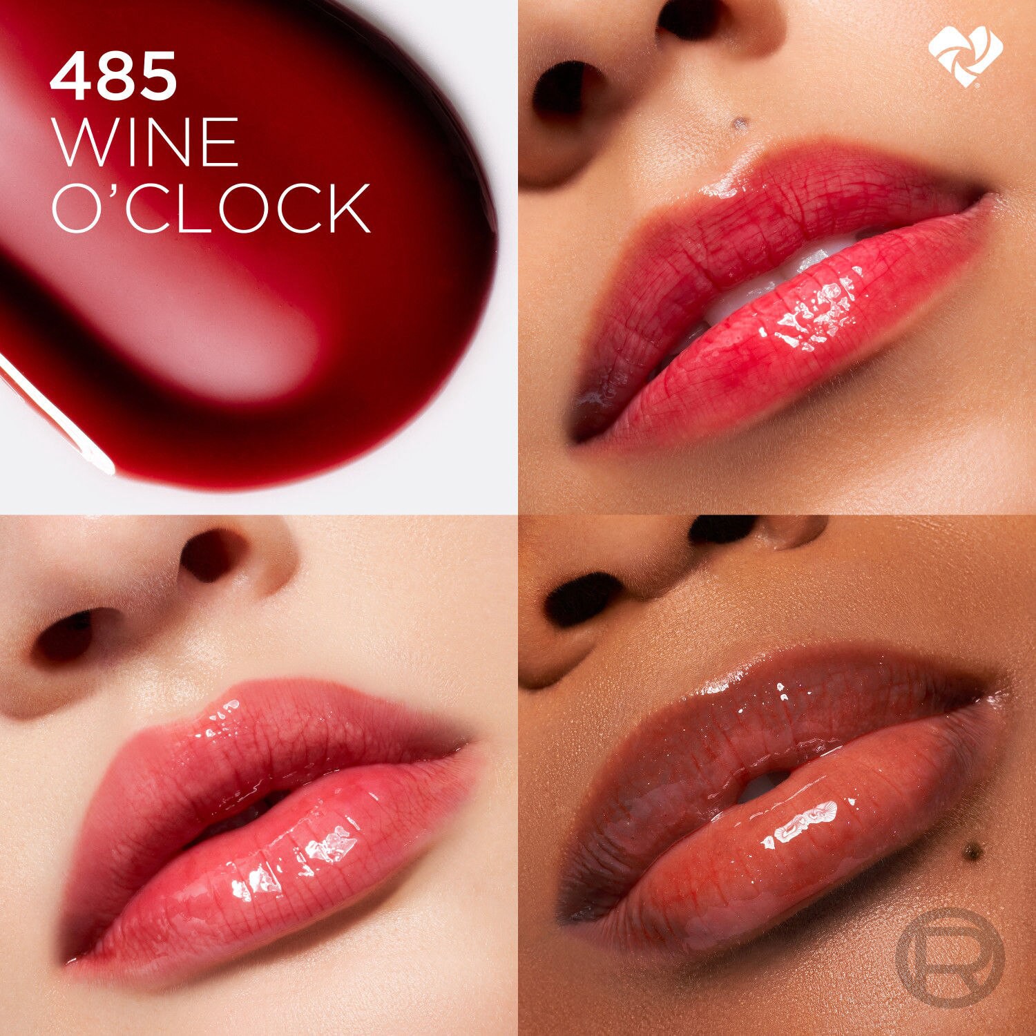 slide 3 of 12, L'Oréal 485 Wine O'Clock Plump Ambition Hyaluron Lip Oil 0.16 fl oz, 0.16 fl oz