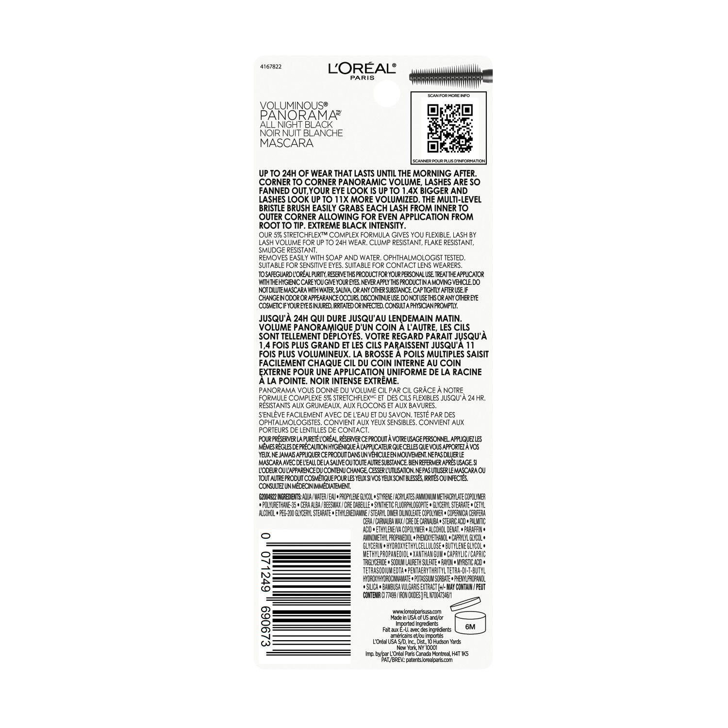 slide 4 of 9, L'Oreal Paris Voluminous Original Washable Mascara, 315 Black Brown, 0.33 oz