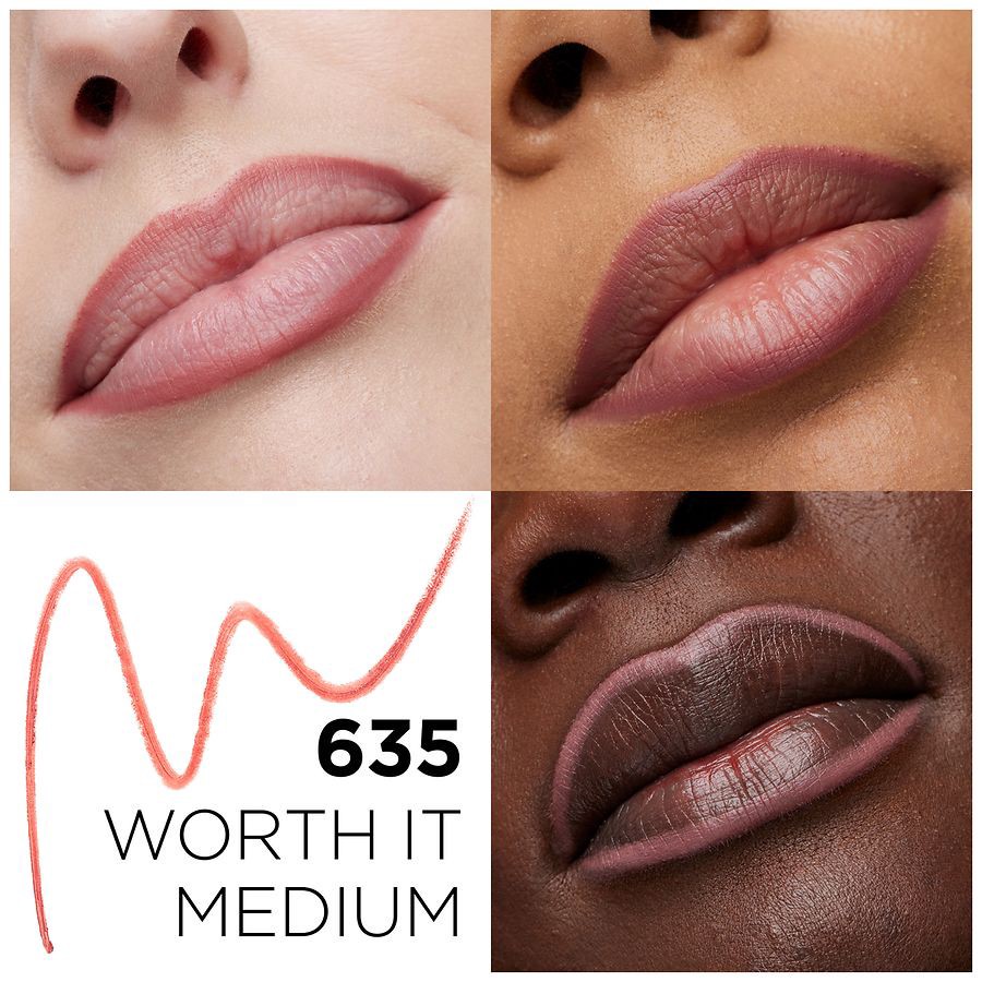 slide 5 of 5, L'Oreal Paris Colour Riche Lip Liner, Worth It Medium, 1 ct