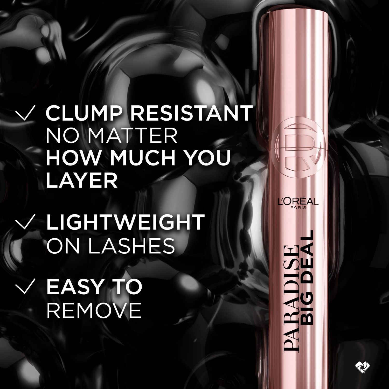 slide 3 of 8, L'Oreal Paris Paradise Big Deal Mascara, Black Brown, 0.33 oz