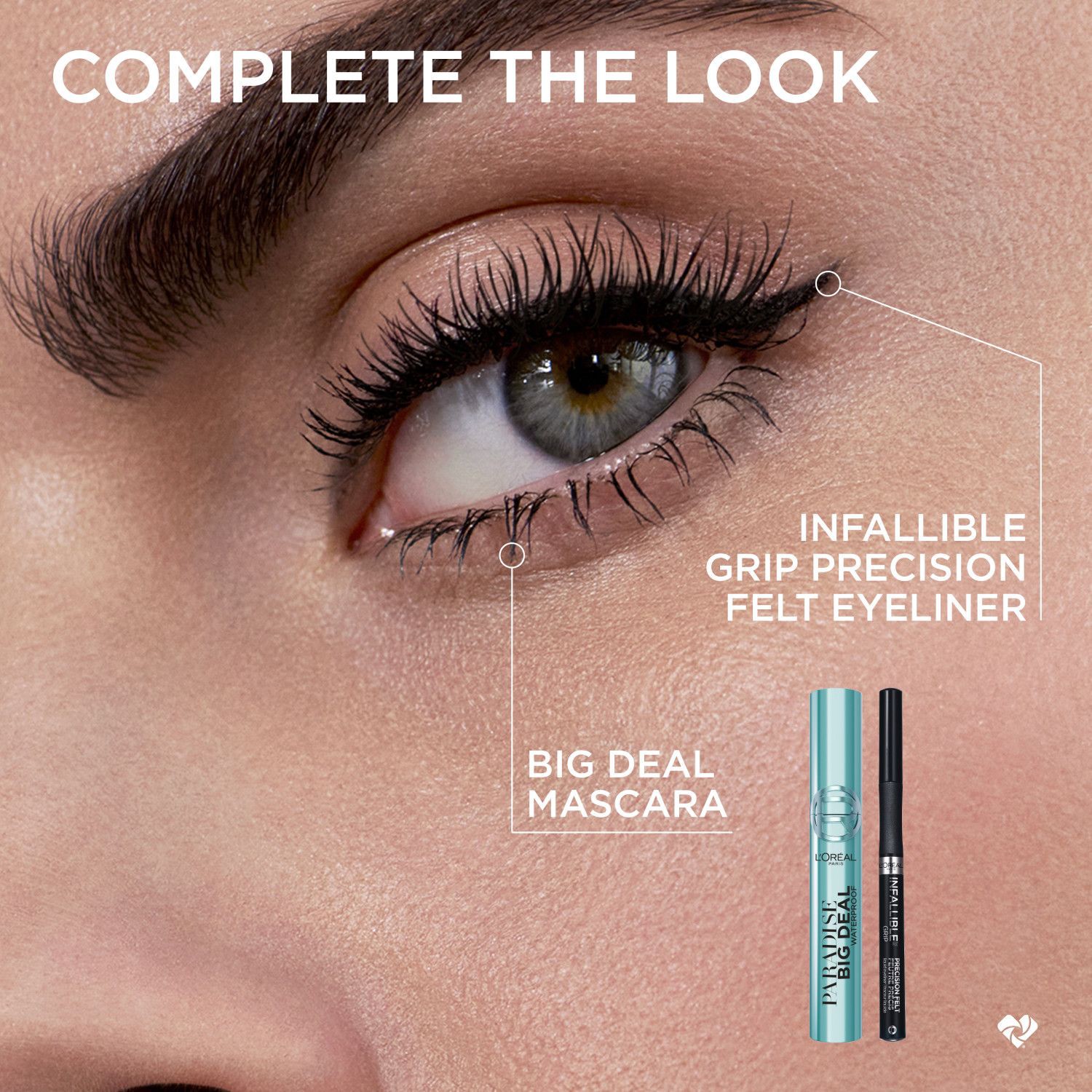 slide 7 of 8, L'Oreal Paris Paradise Big Deal Waterproof Mascara, Black, 0.33 oz