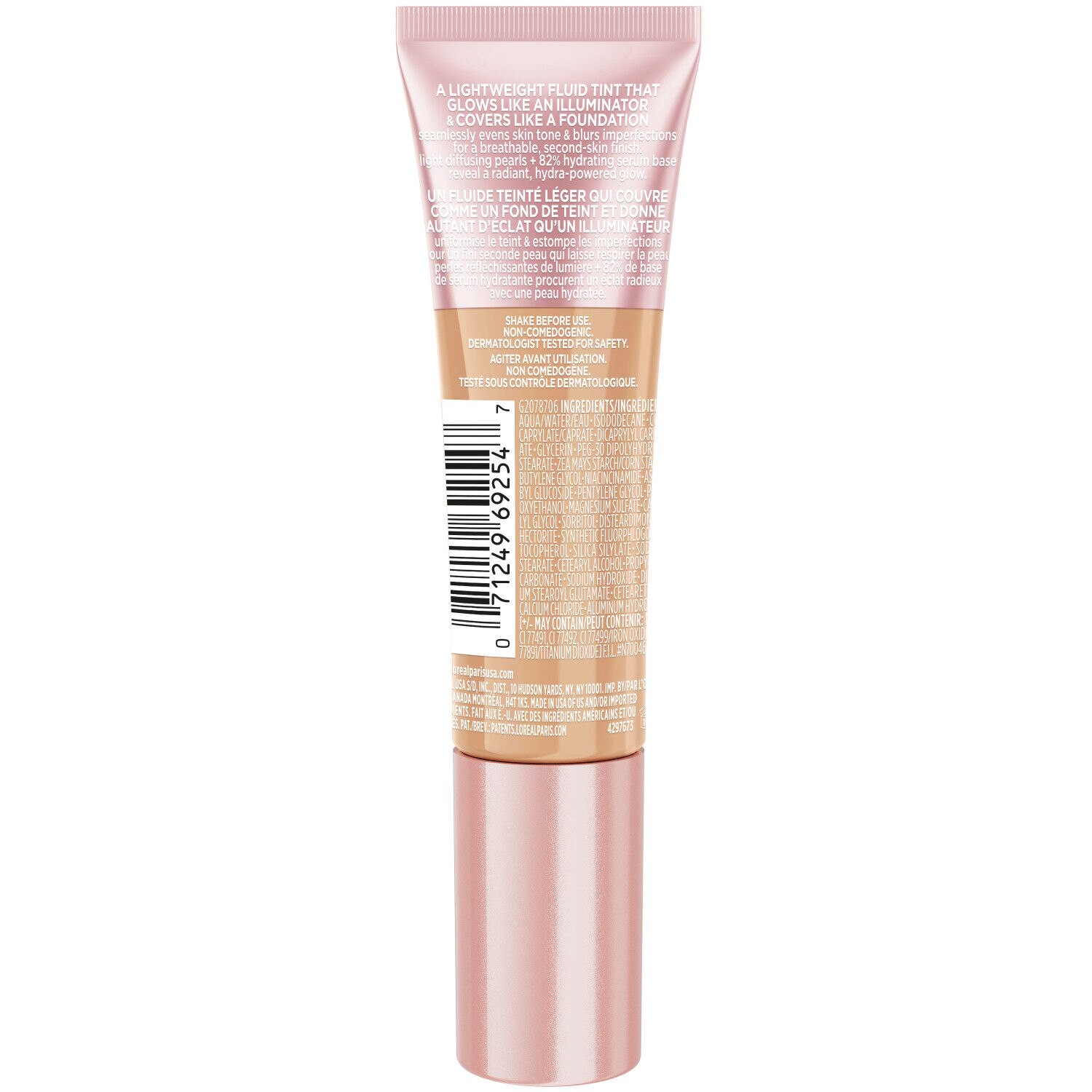 slide 4 of 12, LOREAL L'Oreal Paris Lumi Skin Glow Tint, W200, 0.85 oz