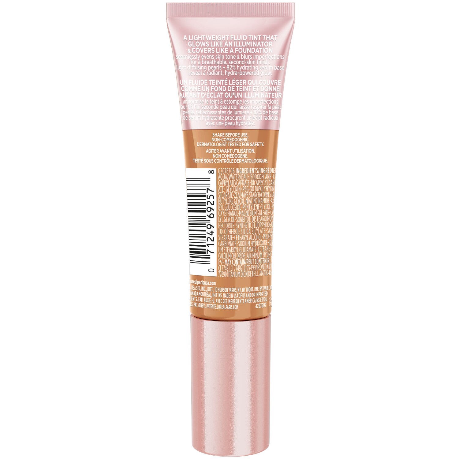 slide 10 of 12, LOREAL L'Oreal Paris Lumi Skin Glow Tint, Medium W220, 0.85 oz