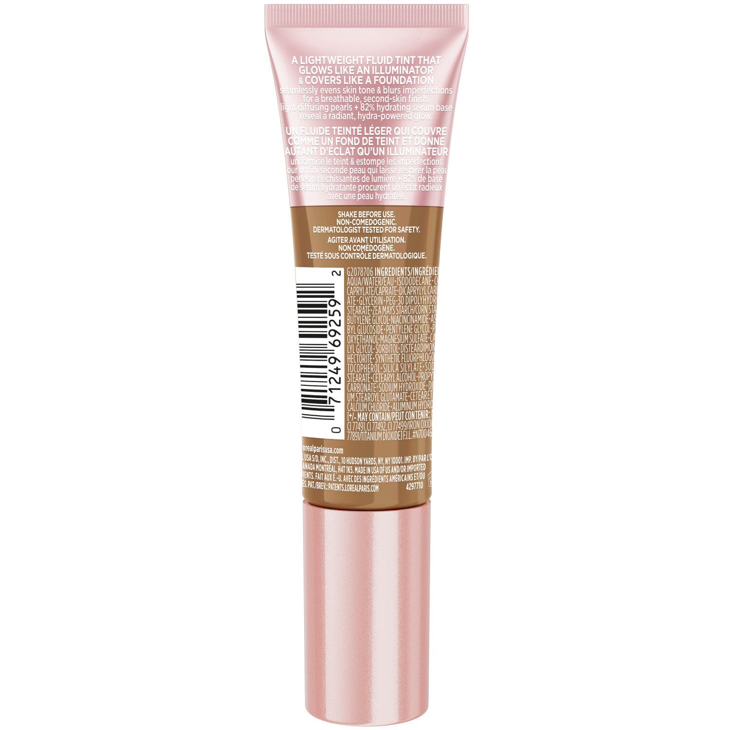 slide 4 of 13, LOREAL L'Oreal Paris Lumi Skin Glow Tint, Medium Deep W300, 0.85 oz