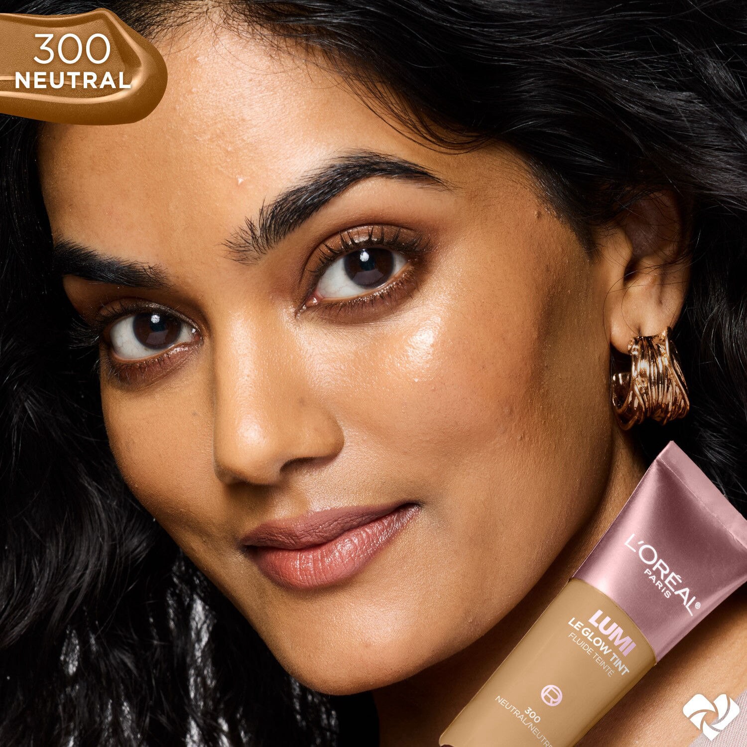 slide 3 of 13, LOREAL L'Oreal Paris Lumi Skin Glow Tint, Medium Deep W300, 0.85 oz