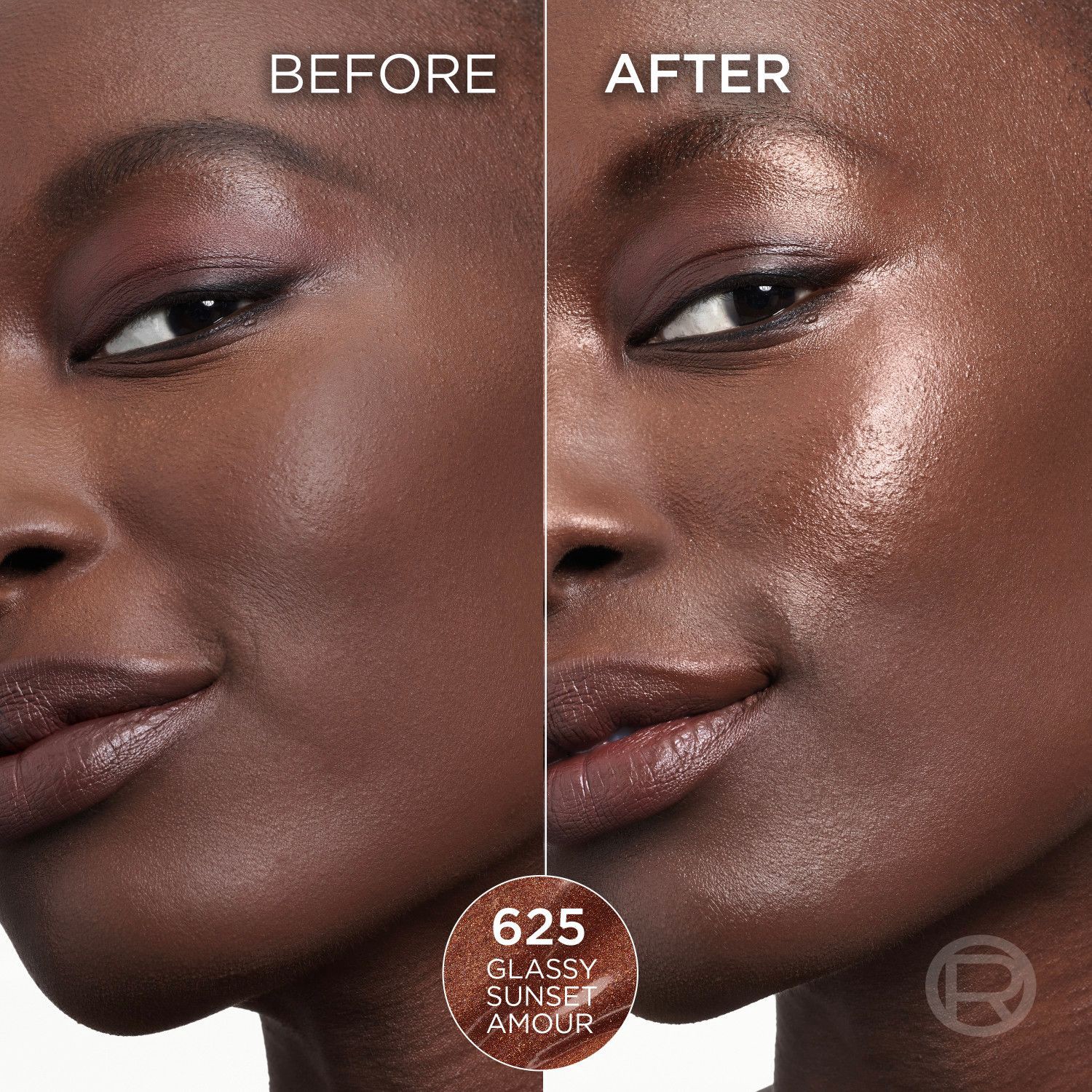 slide 5 of 10, LOREAL Lumi Highlighter Stick: Glassy Sunset Amour 625, 0.25 oz