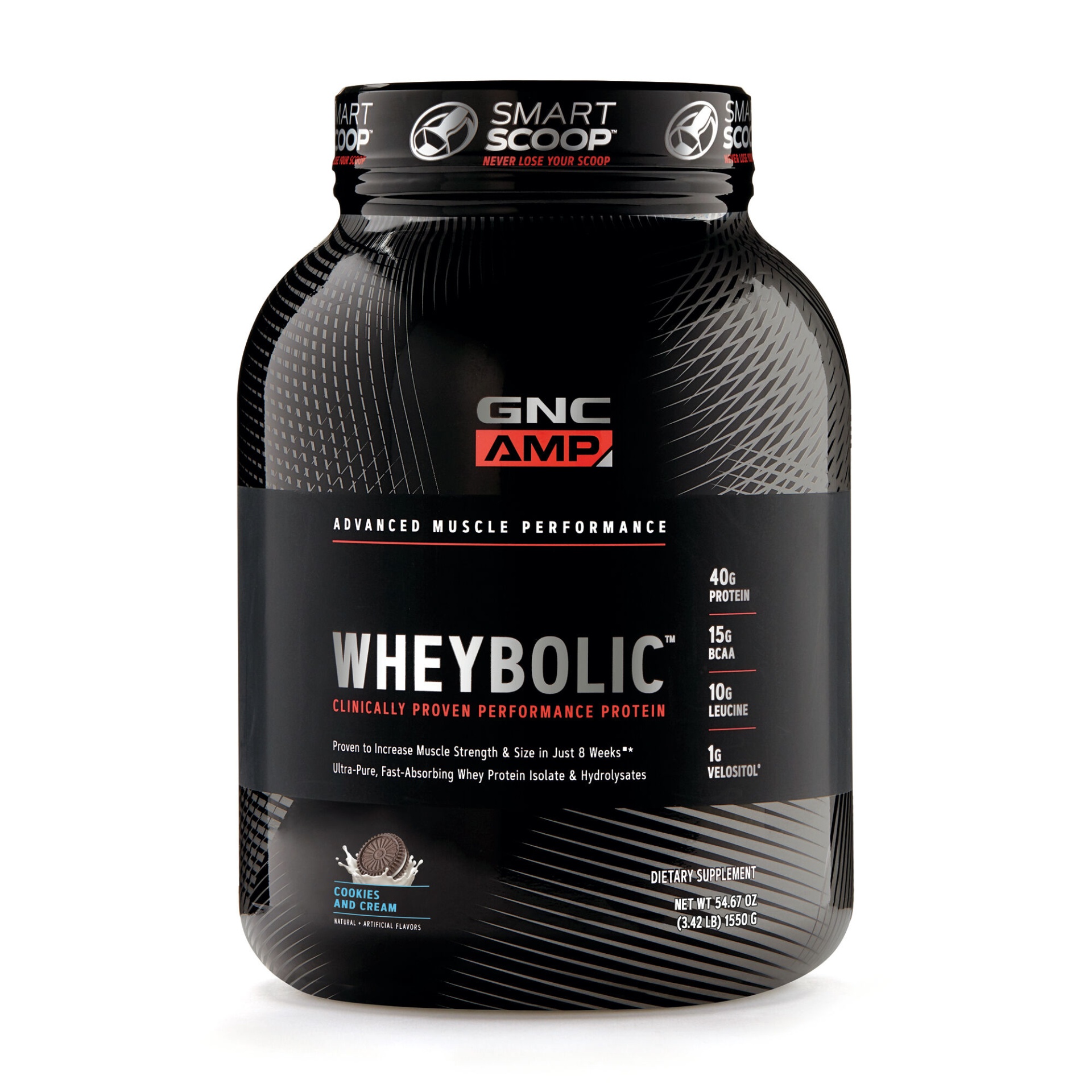 slide 1 of 1, GNC AMP Wheybolic - Cookies and Cream, 1 ct