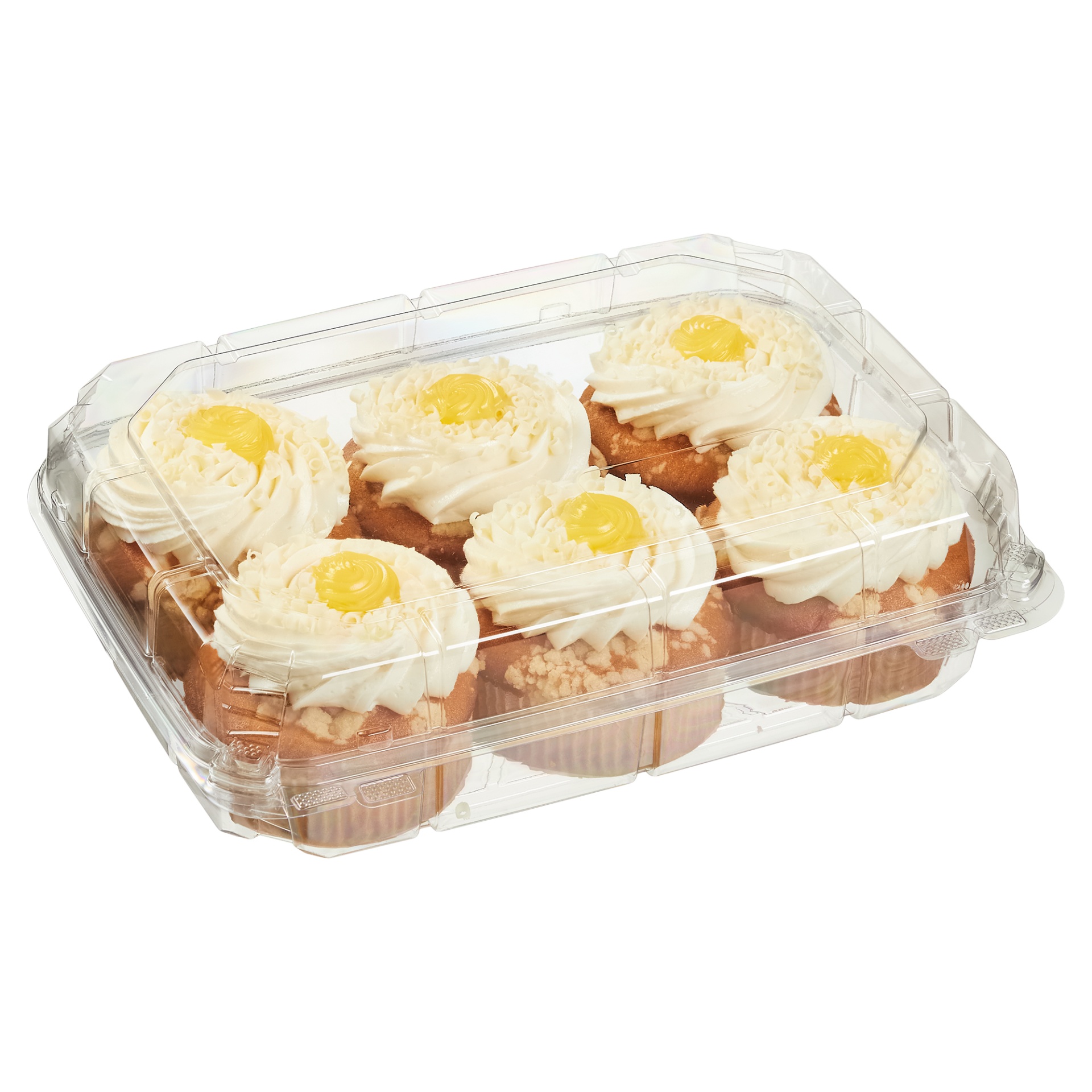 slide 1 of 2, Costco Bakery Kirkland Signature Mini Lemon Cakes With Buttercream Icing, 6 ct