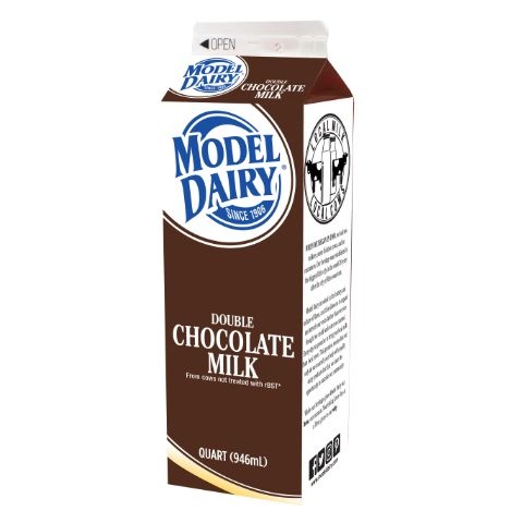 slide 1 of 1, Model Dairy Double Chocolate Milk Quart, 1 qt