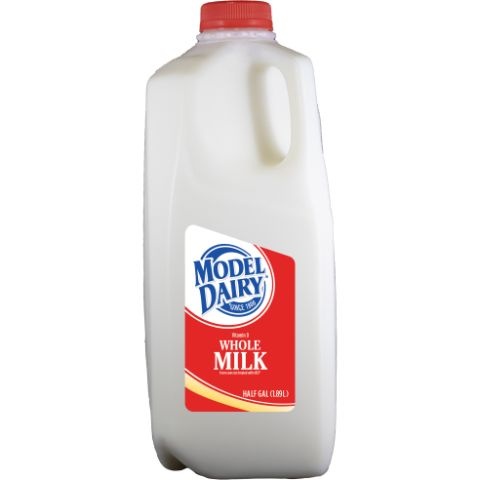 slide 1 of 1, Model Dairy Whole Milk Half Gallon, 1 ct