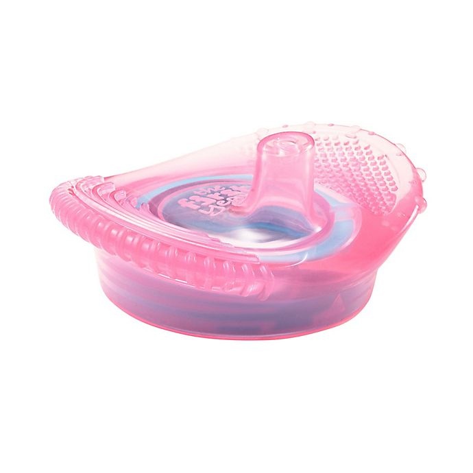 slide 2 of 7, The First Years Teething Spout Trainer Cup - Pink, 7 oz