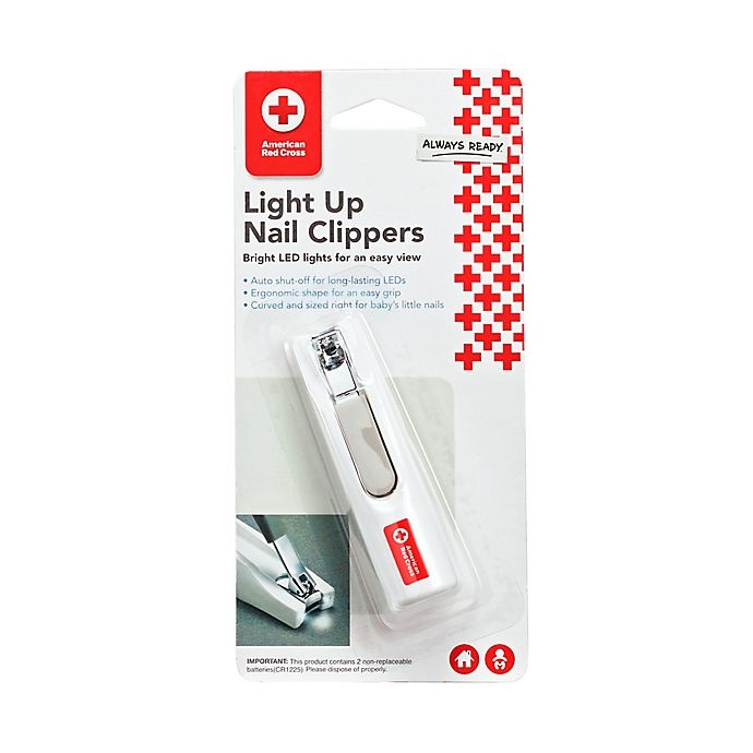 slide 4 of 4, American Red Cross Deluxe LED Nail Clippers, 1 ct