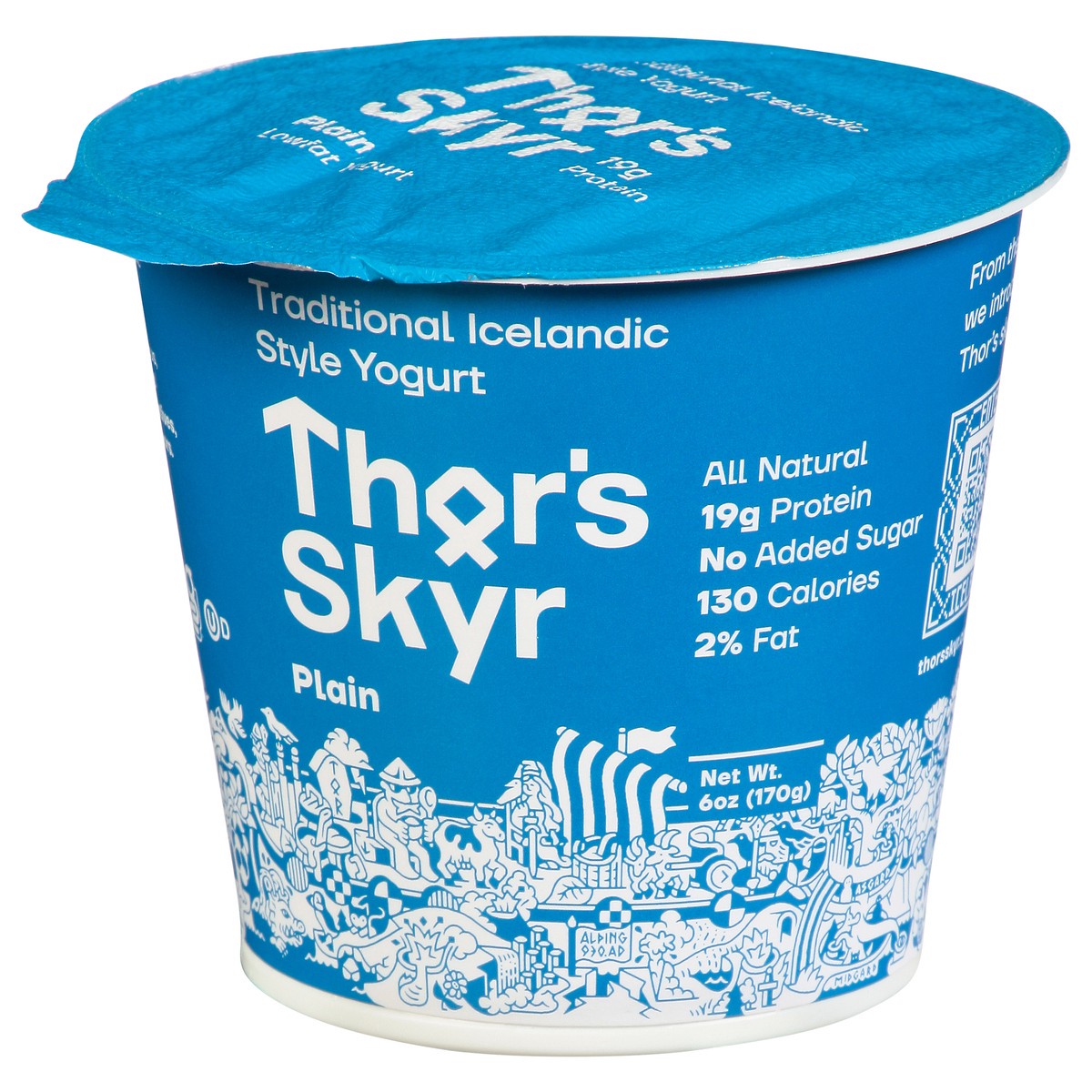 slide 6 of 9, Thor's Skyr Thor Plain Iceland Yog, 6 oz
