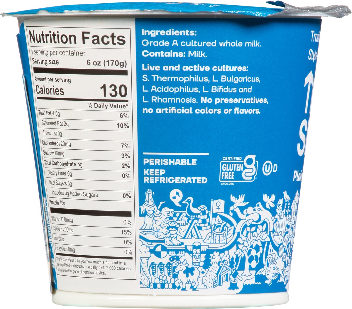 slide 9 of 9, Thor's Skyr Thor Plain Iceland Yog, 6 oz