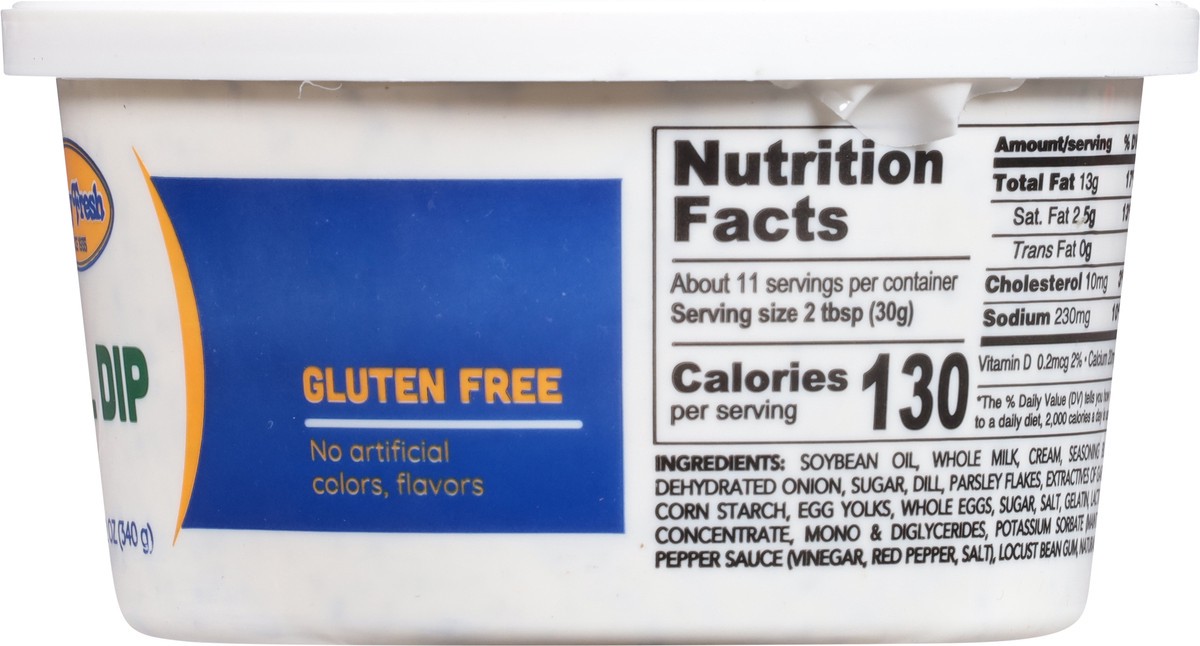 slide 9 of 9, Dairy Fresh Dill Dip 12 oz, 12 oz