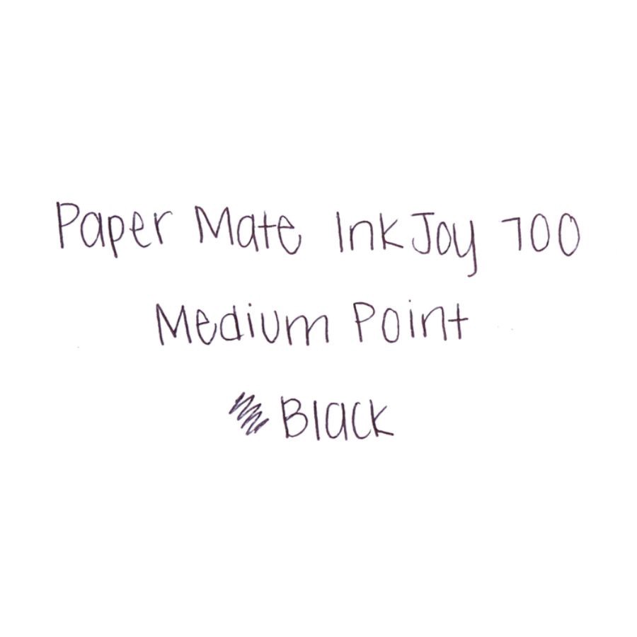 slide 4 of 5, Paper Mate Inkjoy 700Rt Retractable Ballpoint Pens, Medium Point, 1.0 mm, Black Barrels, Black Ink, 4 ct