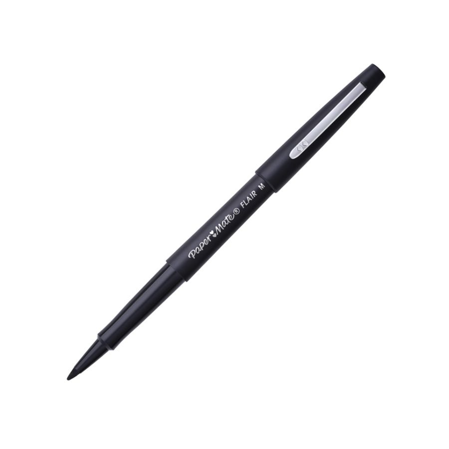 slide 2 of 2, Paper Mate Flair Porous-Point Pen, Medium, 1.0 Mm, Black Ink, 1 ct