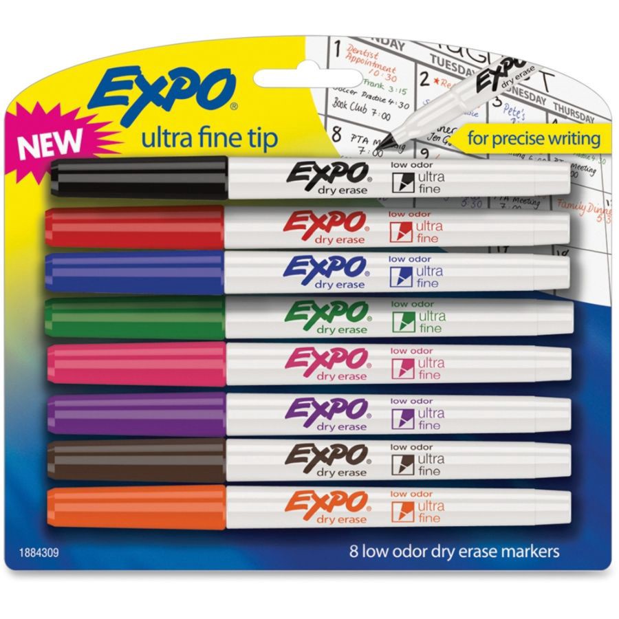 Expo Assorted Colors Dry Erase Fine Tip Markers - 5 ct