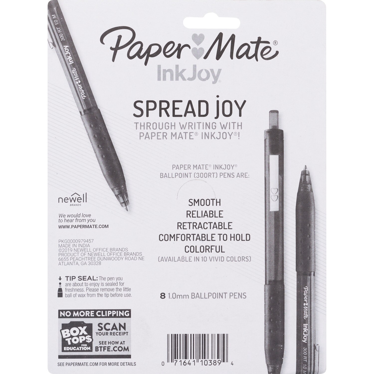 slide 2 of 3, Paper Mate Ink Joy Pen, Assorted Colors, 8 Ct, 1 ct
