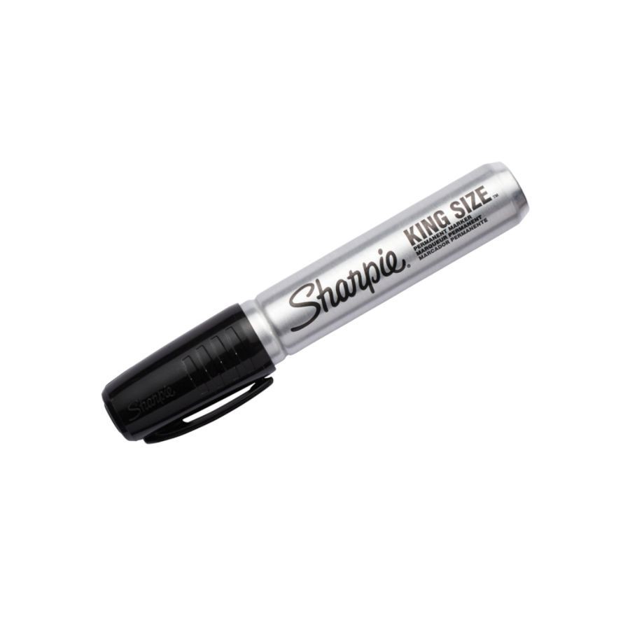 slide 4 of 7, Sharpie Chisel Tip King Size Permanent Marker - Black, 12 ct