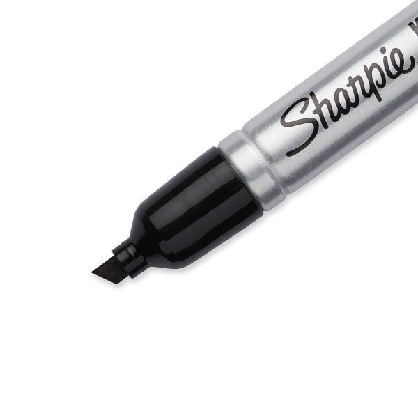 slide 9 of 9, Sharpie Chisel Tip King Size Permanent Marker - Black, 12 ct