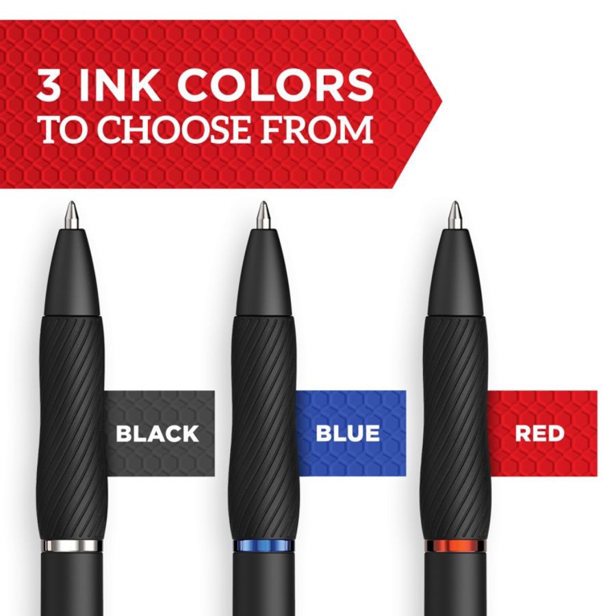 slide 5 of 5, Sharpie S Gel Pens, Fine Point, 0.7 Mm, Black Barrel, Black Ink, Pack Of 12 Pens, 12 ct