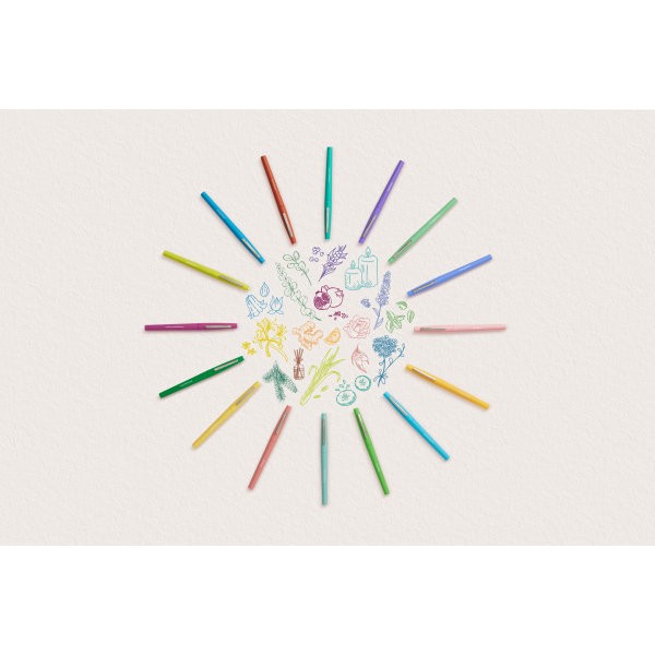 slide 7 of 8, Paper Mate Flair Nature Escape Scented 0.7mm Felt Tip Pens - Assorted Ink, 16 ct