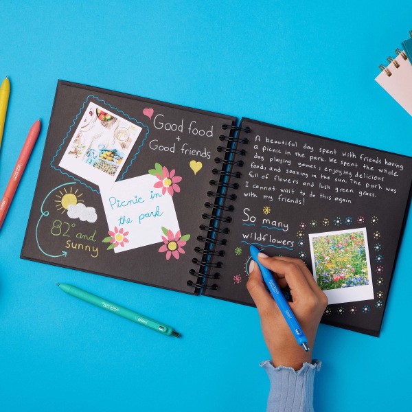 slide 4 of 8, Paper Mate Inkjoy Bright Gel Pens, 0.7mm, Medium Point, Assorted 3 Pack, 3 ct