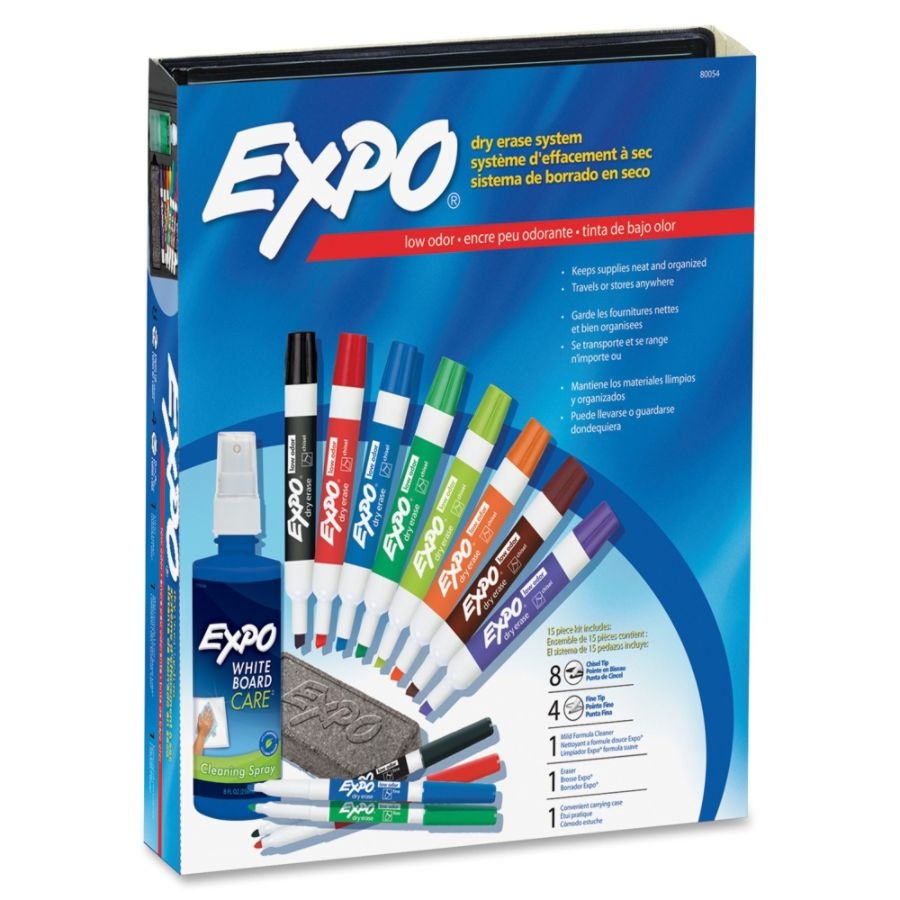 slide 7 of 8, Expo Low-Odor Dry-Erase Kit, Assorted Colors, 1 ct