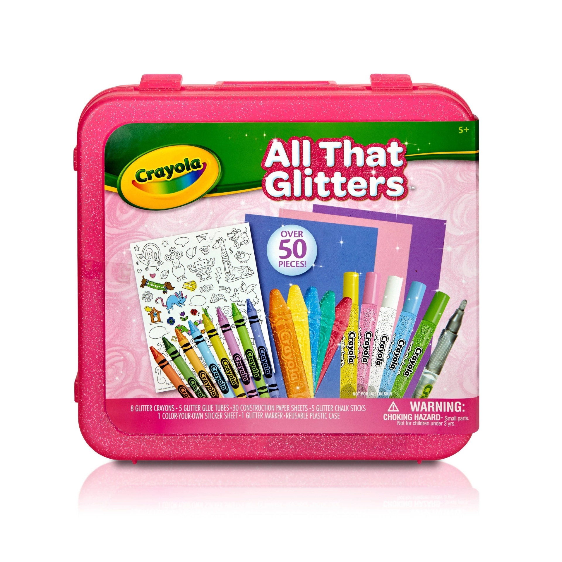 slide 1 of 6, Crayola All That Glitters Coloring Kit, 51 ct