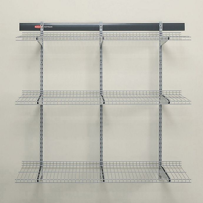 slide 2 of 3, Rubbermaid FastTrack Garage Wire Shelf, 48 in x 16 in