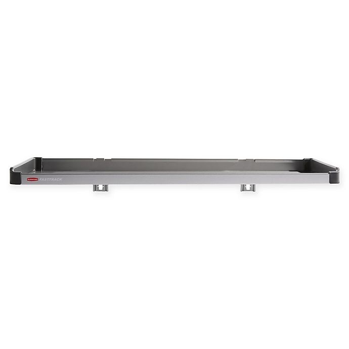 slide 1 of 4, Rubbermaid FastTrack Rail Large Metal Shelf, 1 ct