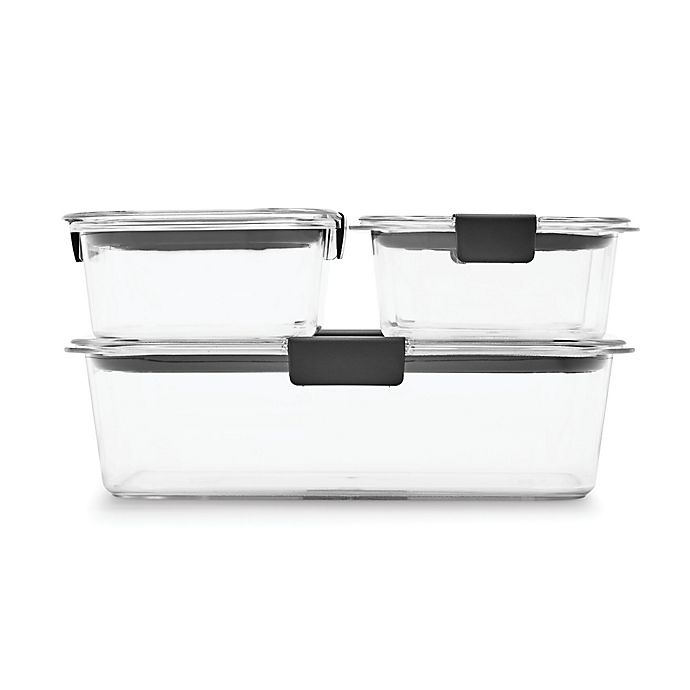 slide 2 of 5, Rubbermaid Brilliance Food Storage Container Set, 8 ct