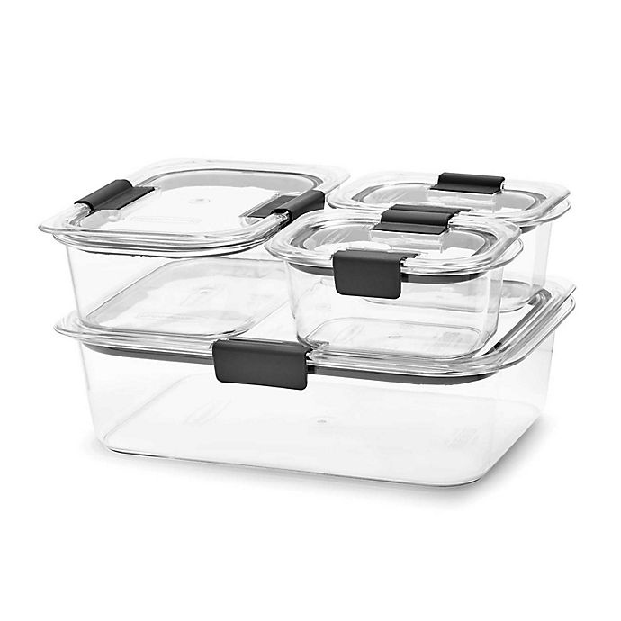 slide 5 of 5, Rubbermaid Brilliance Food Storage Container Set, 8 ct