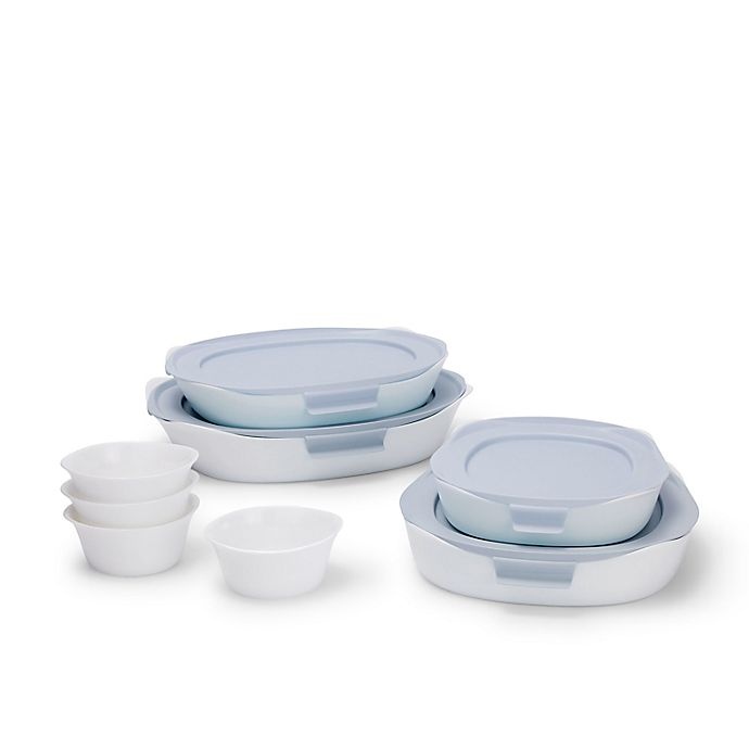 slide 1 of 12, Rubbermaid DuraLite Glass Bakeware Set, 12 ct