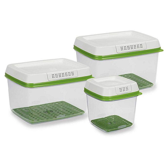 slide 6 of 6, Rubbermaid FreshWorks Produce Saver Set - White, 6 ct