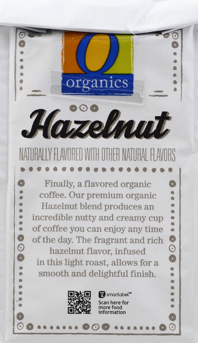 slide 8 of 9, O Organics Coffee Hazelnut Ground, 10 oz