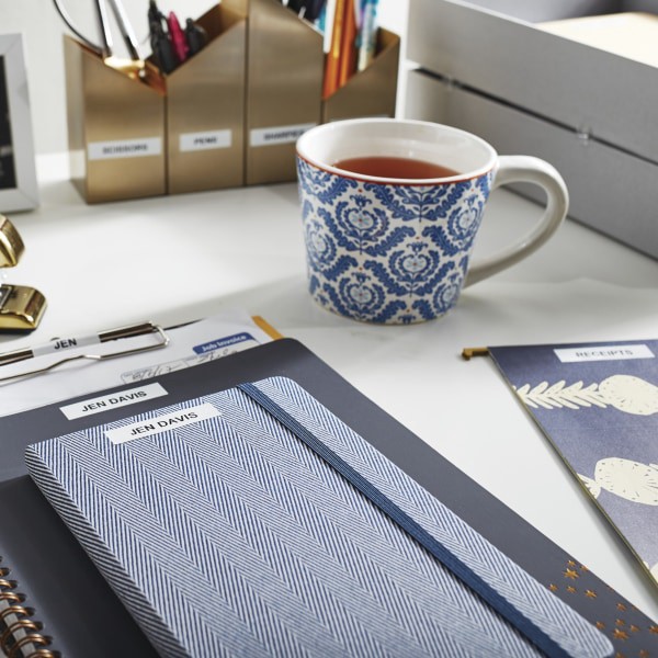 slide 5 of 7, DYMO LetraTag Plastic Label Tape Cassette - 1/2in x - Clear, 13 ft