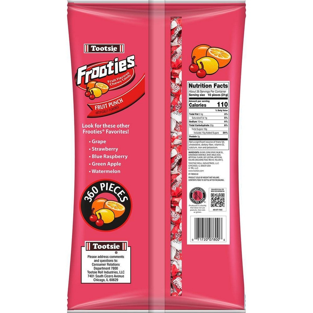 slide 3 of 3, Tootsie Frooties Fruit Punch Flavor, 38.8 oz