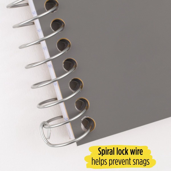 slide 2 of 4, Five Star Notebook, 1-Subject, 4-3/8" X 7, College Rule, 100 Sheets, Gray, 100 ct