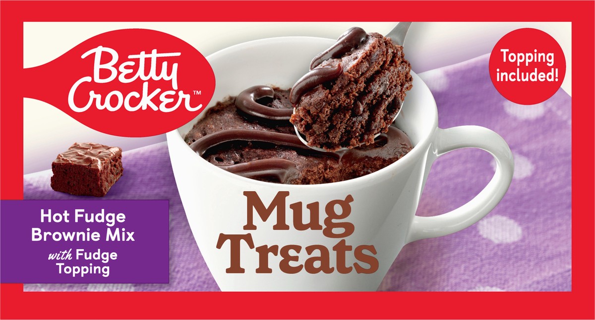 slide 9 of 9, Betty Crocker Mug Treats, Hot Fudge Brownie, 4 Count, 13.9 oz, 4 ct