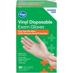 Kroger Powder-Free Vinyl Disposable Exam Gloves