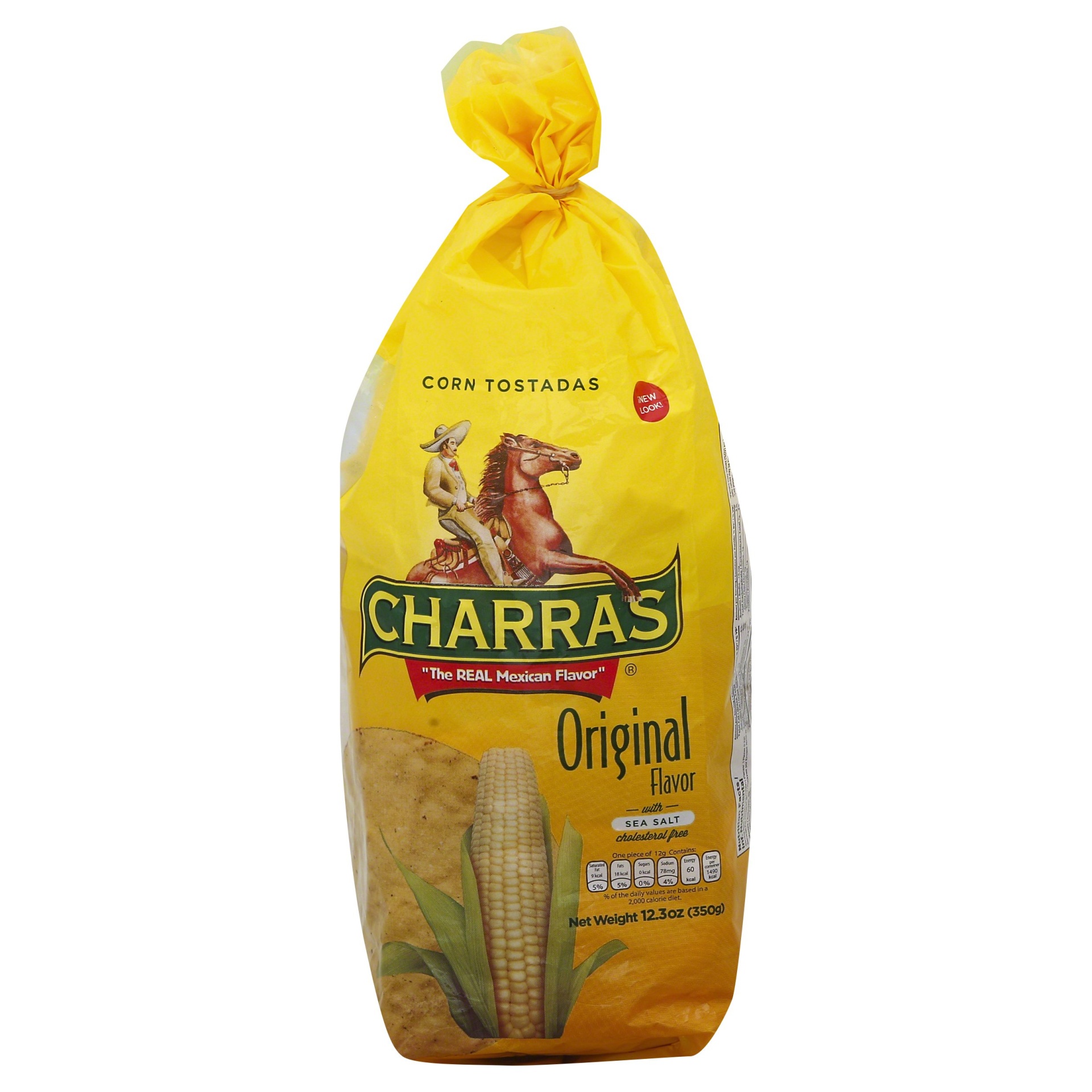 slide 1 of 6, Charras Natural Yellow Corn Tostada, 12.3 oz