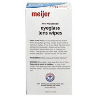 slide 3 of 5, Meijer Pre-Moistened Lens Wipes, 100 ct