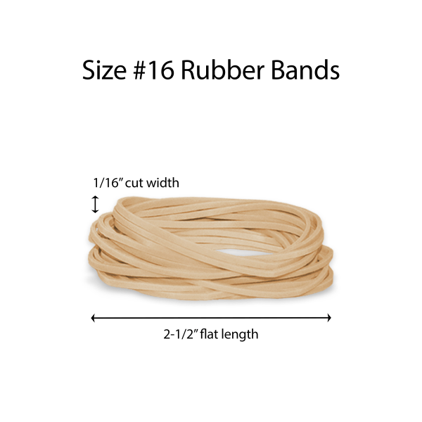 slide 2 of 4, Office Depot Brand Rubber Bands, #16, Crepe, 1 lb