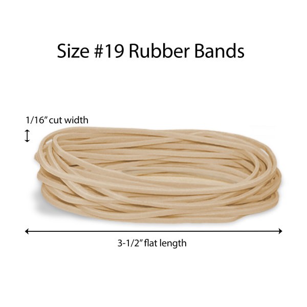 slide 2 of 4, Office Depot Brand Rubber Bands, #19, Crepe, 1 lb