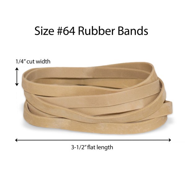 slide 2 of 4, Office Depot Brand Rubber Bands, Crepe, 1 lb